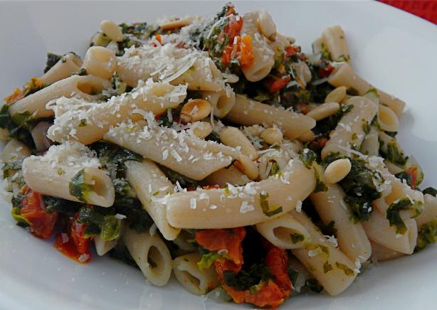 Penne With Sun-Dried Tomatoes. Photo by PaulaG