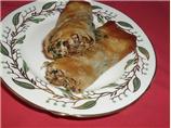Ricotta, 3 Mushroom & Spinach Strudel