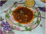 Hearty Beef and Vegetable Soup With Mushrooms