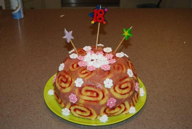 Strawberry Custard Bombe. Photo by Catherine Robson