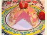 Strawberry Custard Bombe