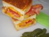 Grilled Cheddar, Tomato and Bacon Sandwiches. Recipe by Christmas Carol