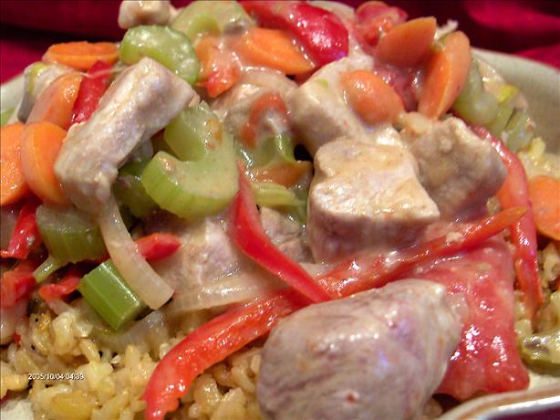 Subgum  With  Pork (Vegetables and Pork). Photo by Derf