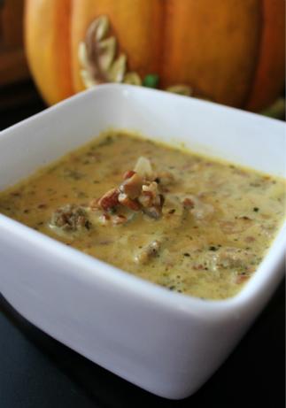 Low Carb Pumpkin Sausage Soup. Photo by Miss ~V~