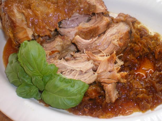 Crock Pot Pork Roast and Sauerkraut. Photo by Julie B's Hive