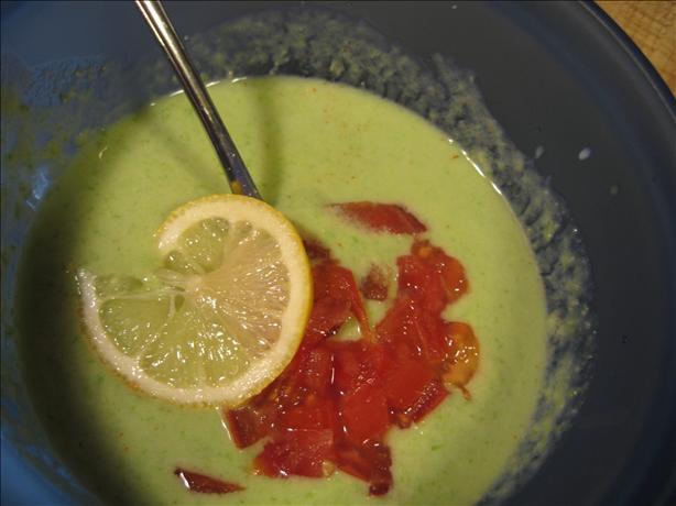 Chilled Avocado Soup. Photo by melewen