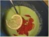 Chilled Avocado Soup. Recipe by Aric Ross
