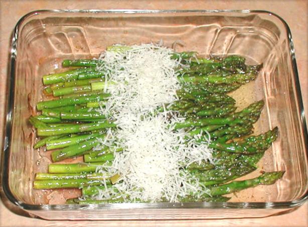 Balsamic Roasted Asparagus With Fleur De Sel and Parmesan. Photo by Sandi (From CA)