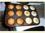 Eggs-in-Hash-Nests With Corn Muffins