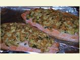 Baked Trout Fillets With Bread Stuffing