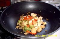 Veggie Tofu Stir-Fry With Sesame Seeds Over Brown Rice