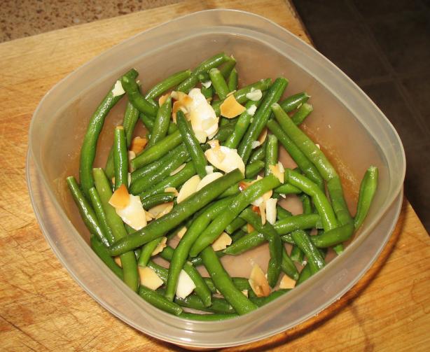 Haricot Vert - French Green Beans With Garlic and Sliced Almonds. Photo by Acadia*