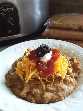 Crock Pot Fat Free Refried Beans for the Freezer - OAMC. Photo by * Pamela *