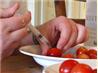 Spicy Vodka Injected Tomatoes. Recipe by Sarah Pallett