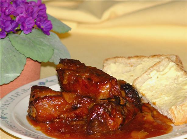 Luby's Cafeteria Baked Spareribs With Luau Sauce. Photo by Chef #165326