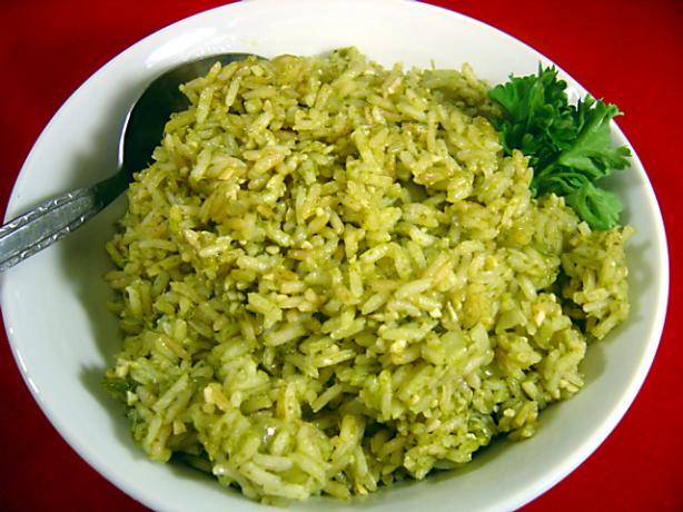 Green Poblano Rice. Photo by :(