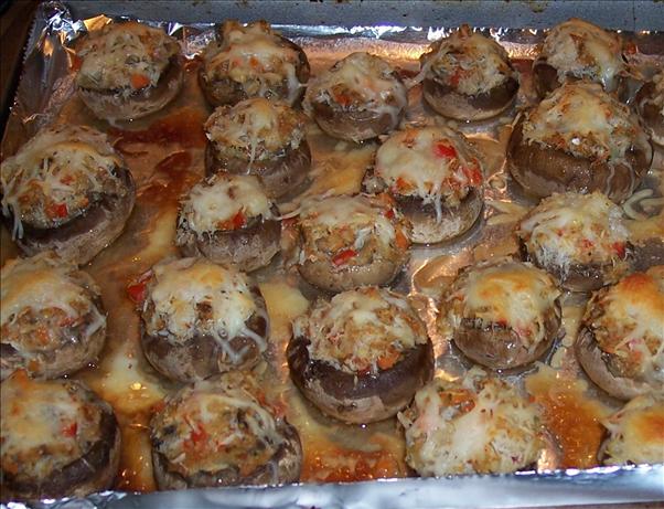 Stuffed Crab Mushrooms With a Touch from of Chef Paulag. Photo by Hey Jude