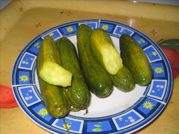 Garlic & Dill Pickled Cucumbers (Gherkins). Photo by Egyptian John