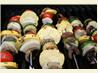 Vegetable Kabobs With Seasoned Butter Sauce