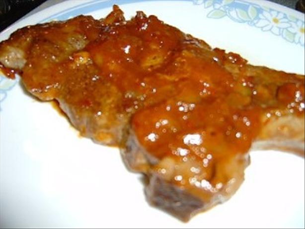 Marmalade Glazed Pork Chops. Photo by Kelly M.