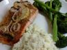 Baked Trout with Garlic & Mushrooms. Recipe by Dawnab