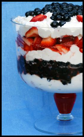 4th of July Trifle. Photo by Dine & Dish