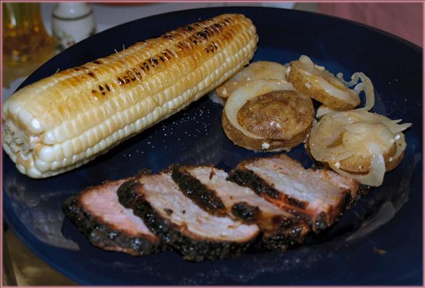 The Most Delicious Maple Glazed Pork Loin. Photo by Chef Shadows