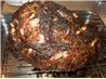 Prime Rib Roast Beef With Fresh Garlic and Rosemary