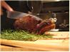 Prime Rib Roast Beef With Fresh Garlic and Rosemary