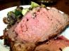 Prime Rib Roast Beef With Fresh Garlic and Rosemary