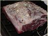 Prime Rib Roast Beef With Fresh Garlic and Rosemary