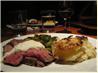 Prime Rib Roast Beef With Fresh Garlic and Rosemary