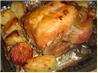 Onion Stuffed Roast Chicken With Potatoes