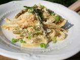 Fettuccine With Asparagus, Lemon, Pine Nuts & Mascarpone