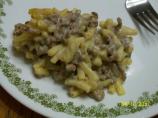 Macaroni Cheddar Beef Bake