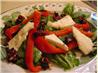 Brie and Roasted Red Pepper Salad. Recipe by Hag chef