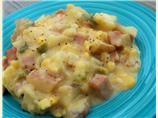 Crock Pot Ham and Potato Scallop