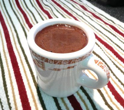 Honey & Almond Spanish Hot Chocolate. Photo by Mikekey