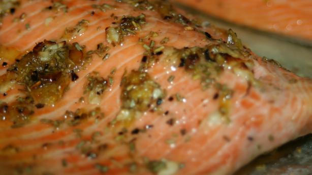 Broiled Steelhead Trout With Rosemary, Lemon and Garlic. Photo by Pril