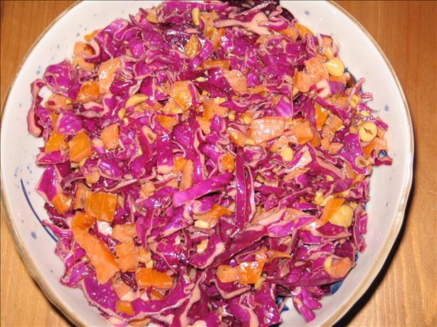 Colorful Red Cabbage Salad. Photo by justcallmejulie