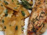 Rosemary Chicken Breasts & Brown Butter Balsamic Ravioli