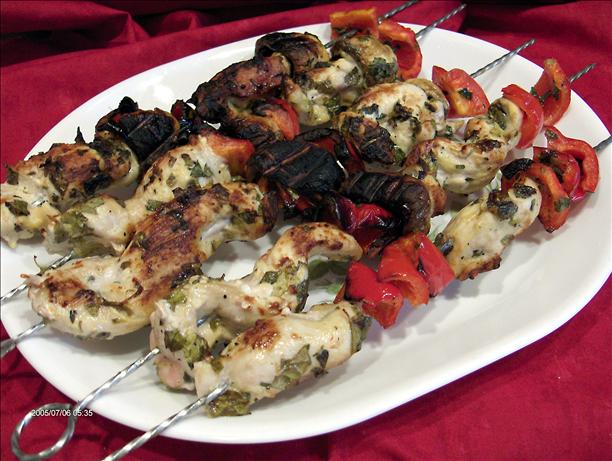Herbed Chicken Skewers. Photo by Derf