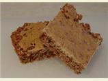 Cocoa Rice Krispies Treats With Peanut Butter Topping. Photo by Chef Doozer