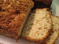 Crispy Cinnamon Streusel Banana Nut Cream Cheese Bread