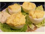 Blue Smoke Deviled Eggs