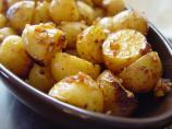 Smoking Ruby Gold Baby Potatoes