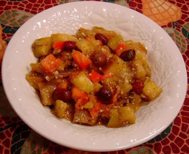 Aubergine or Eggplant Salad. Photo by :(