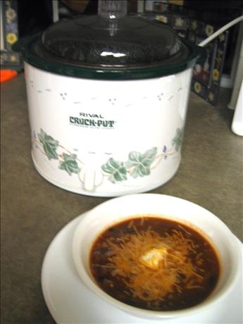 Black & White Vegetarian Chipotle Chili (Crock Pot). Photo by Junebug