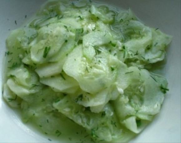German Cucumber Salad. Photo by manrat