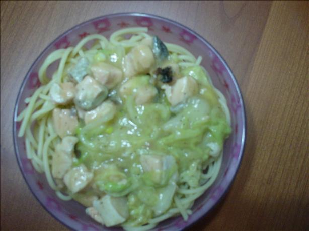 Miso Salmon Spaghetti. Photo by dcwang wang